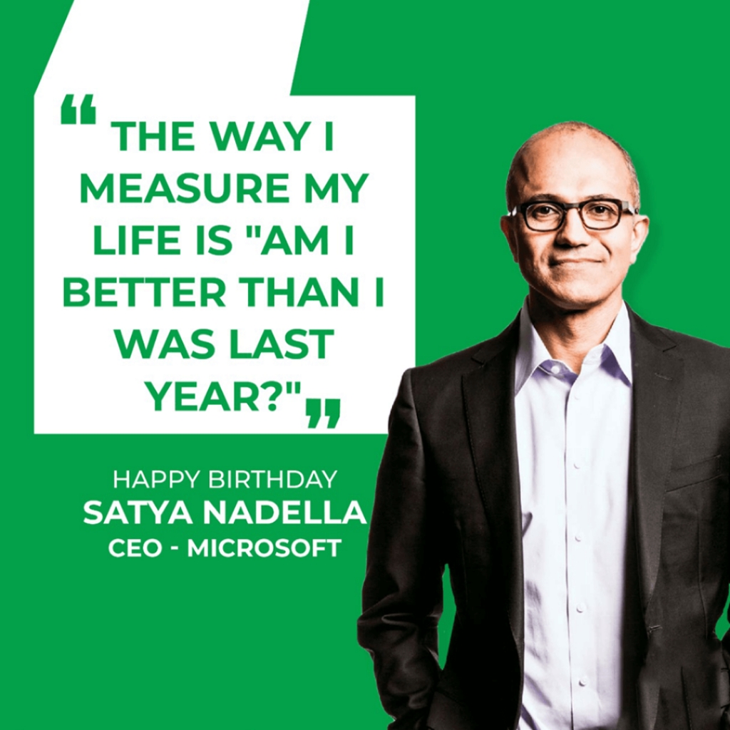 Satya Nadella Happy Birthday