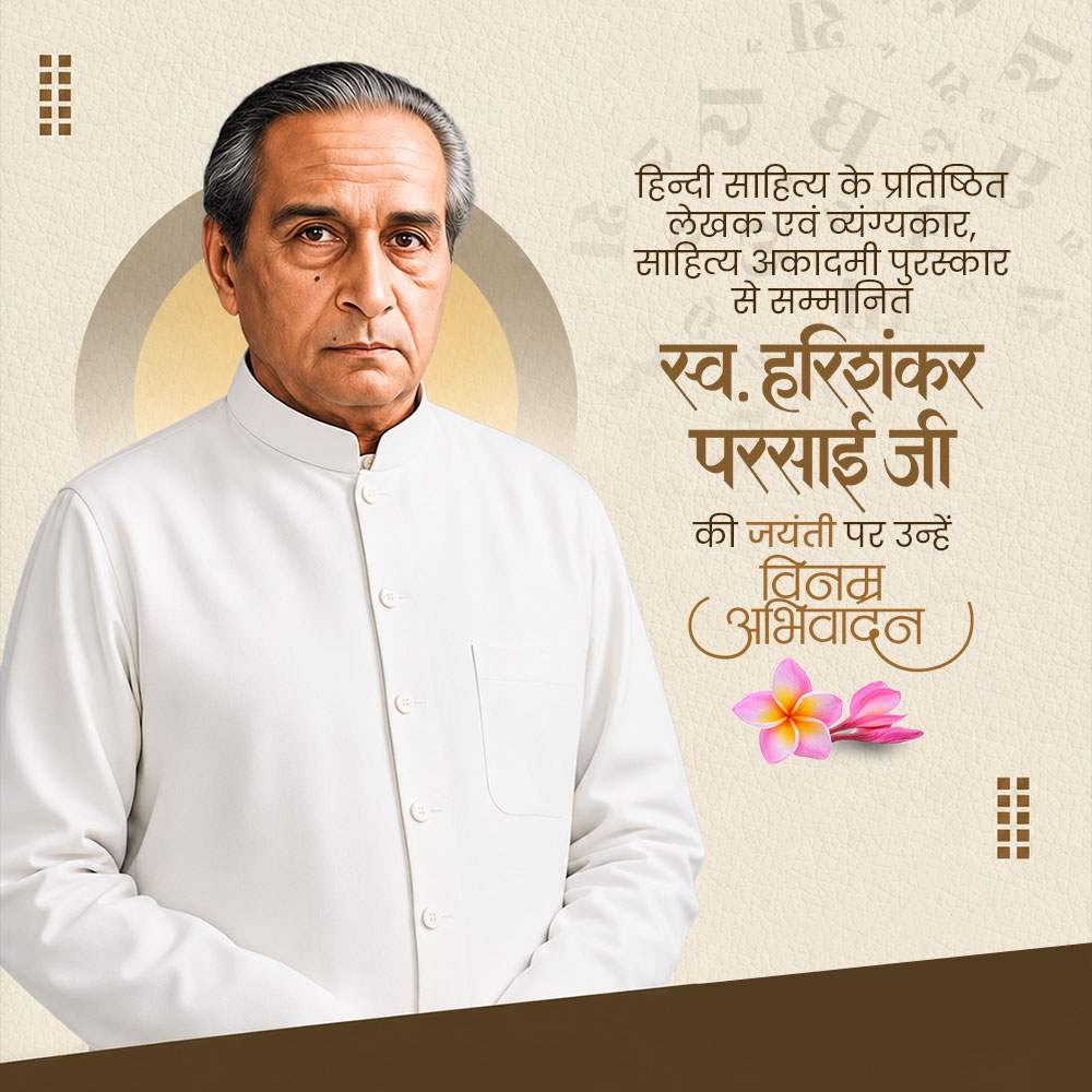 Harishankar Parsai Jayanti