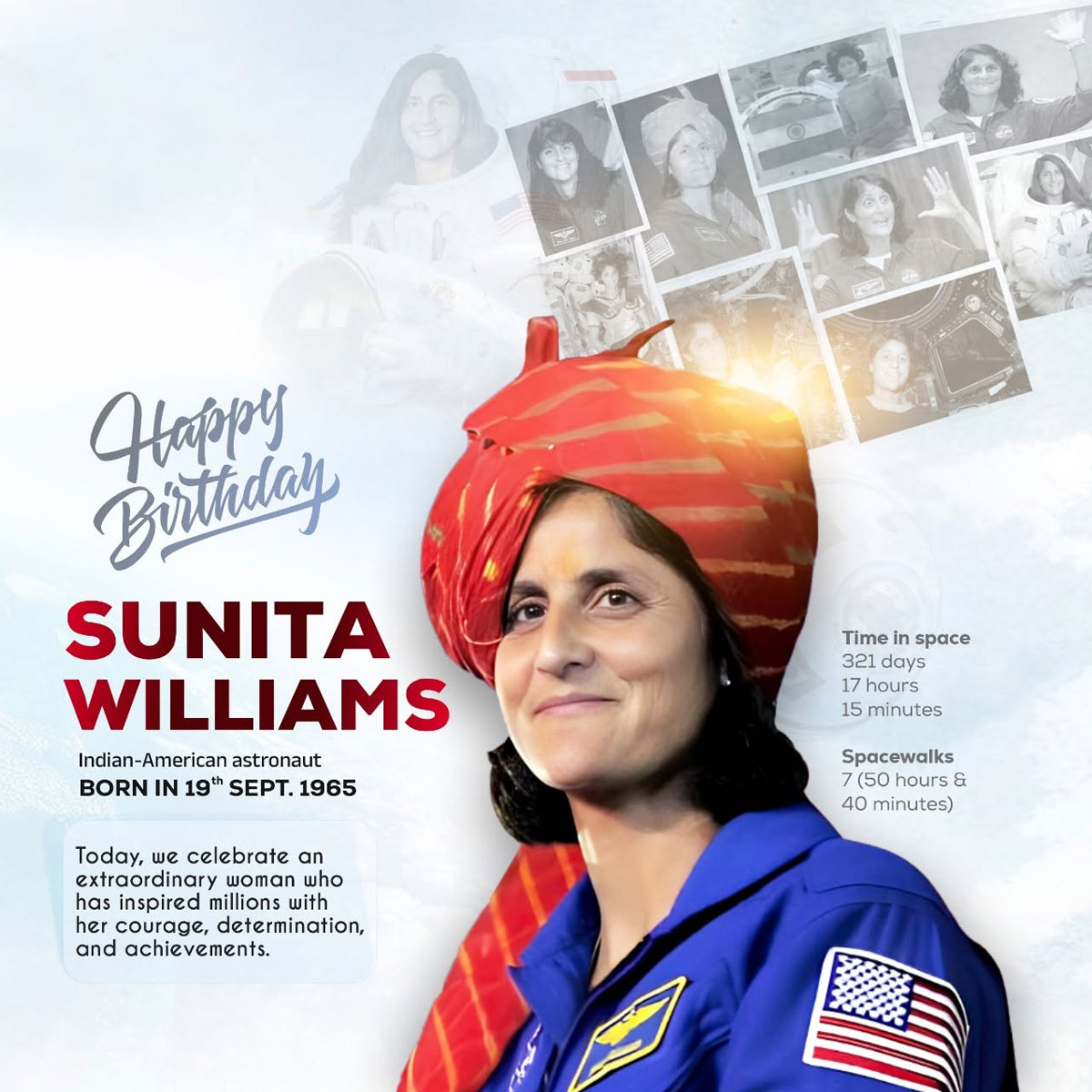 Sunita Williams Birthday