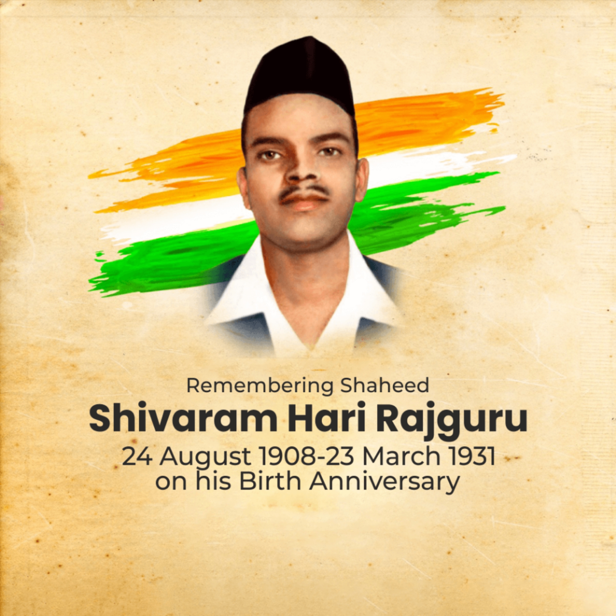 Shivaram Hari Rajguru Birth Anniversary