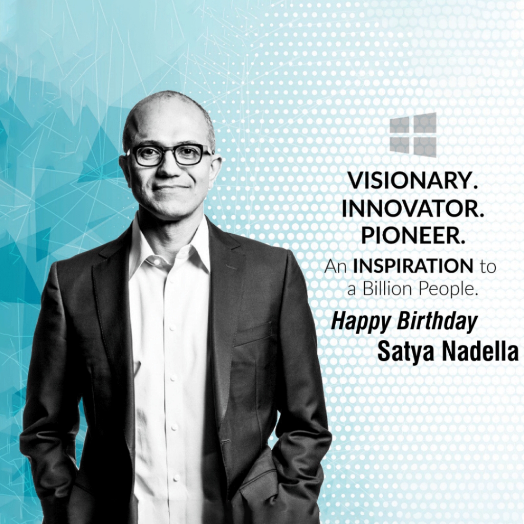 Satya Nadella Happy Birthday