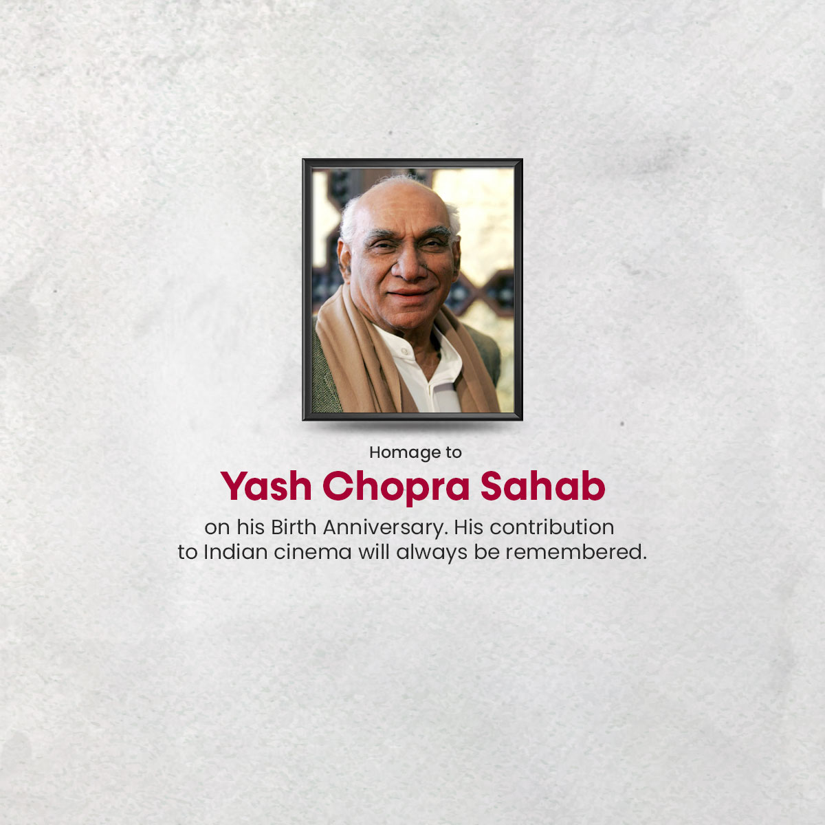 Yash Chopra Jayanti