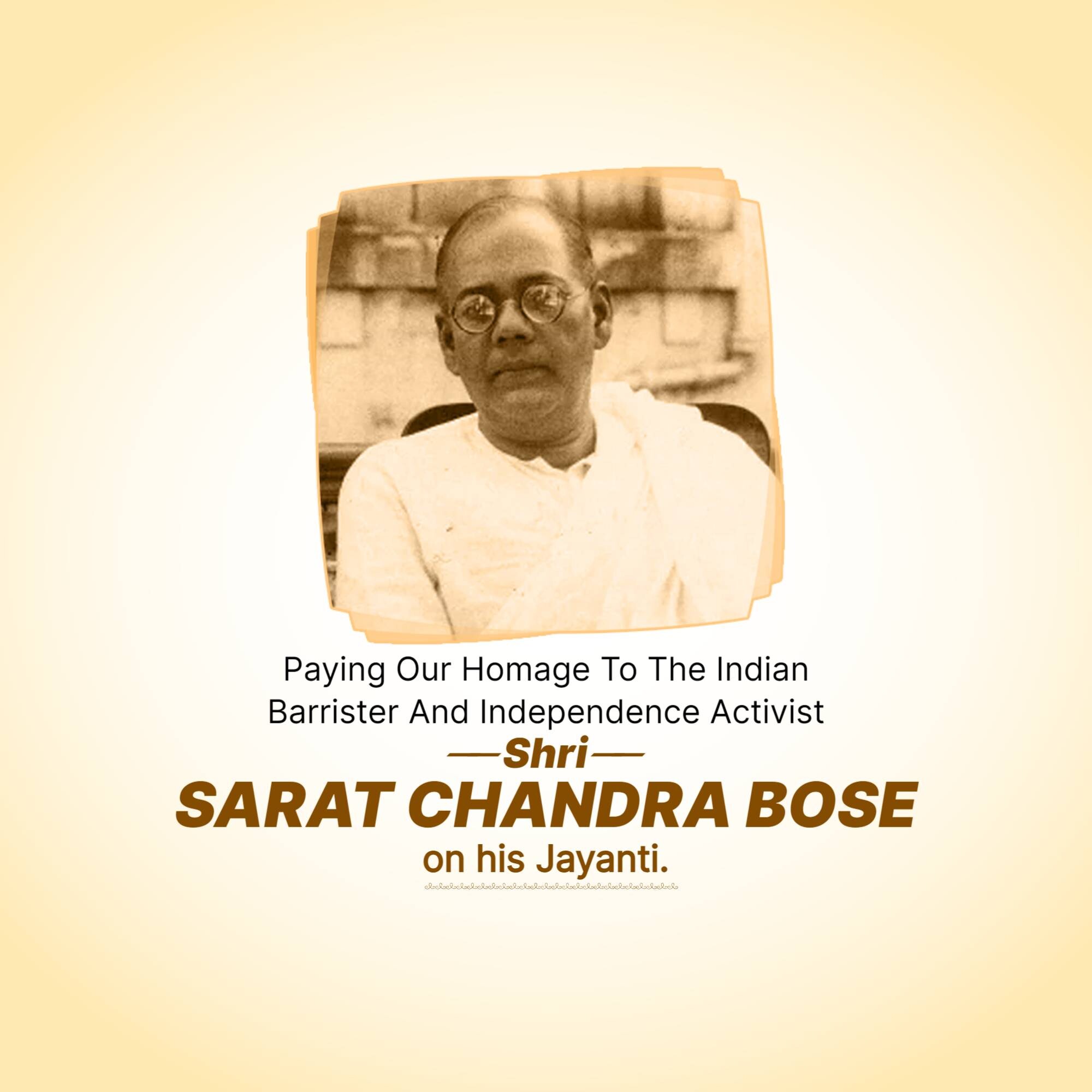 Sarat Chandra Bose Jayanti