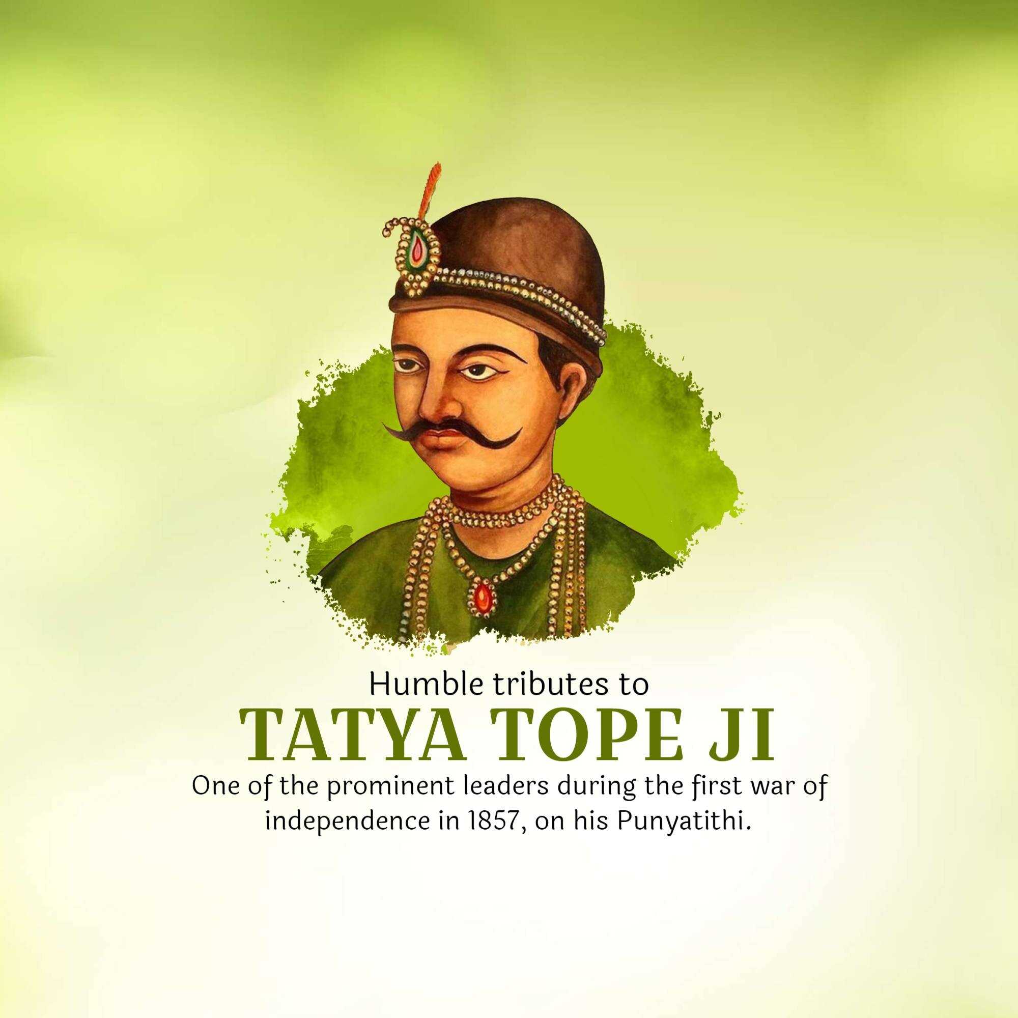Tatya Tope Death Anniversary