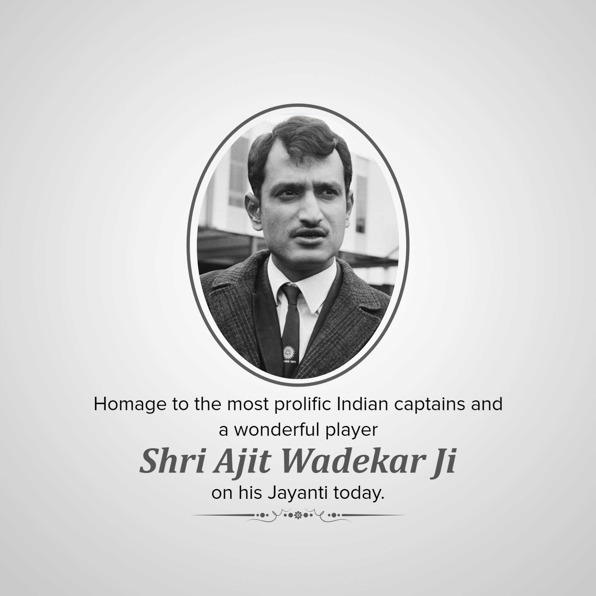 Ajit Wadekar Jayanti