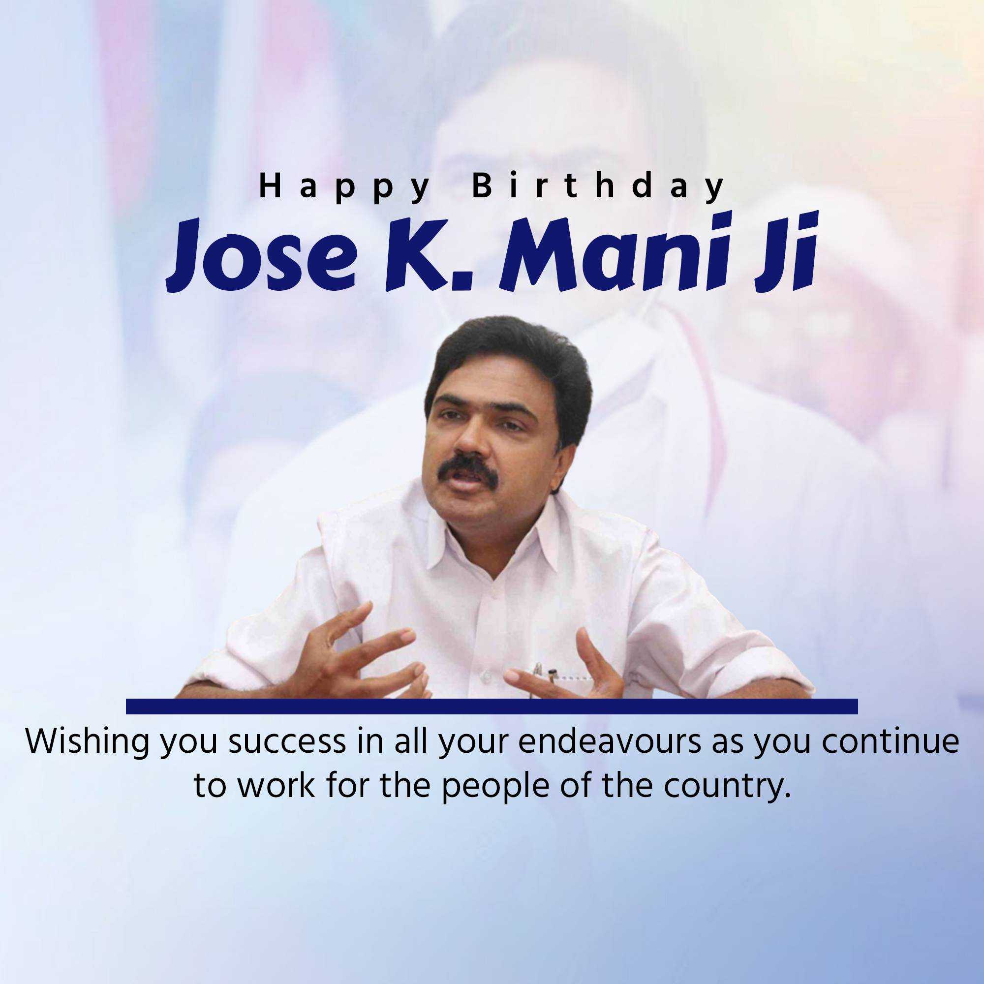 Jose K. Mani Birthday