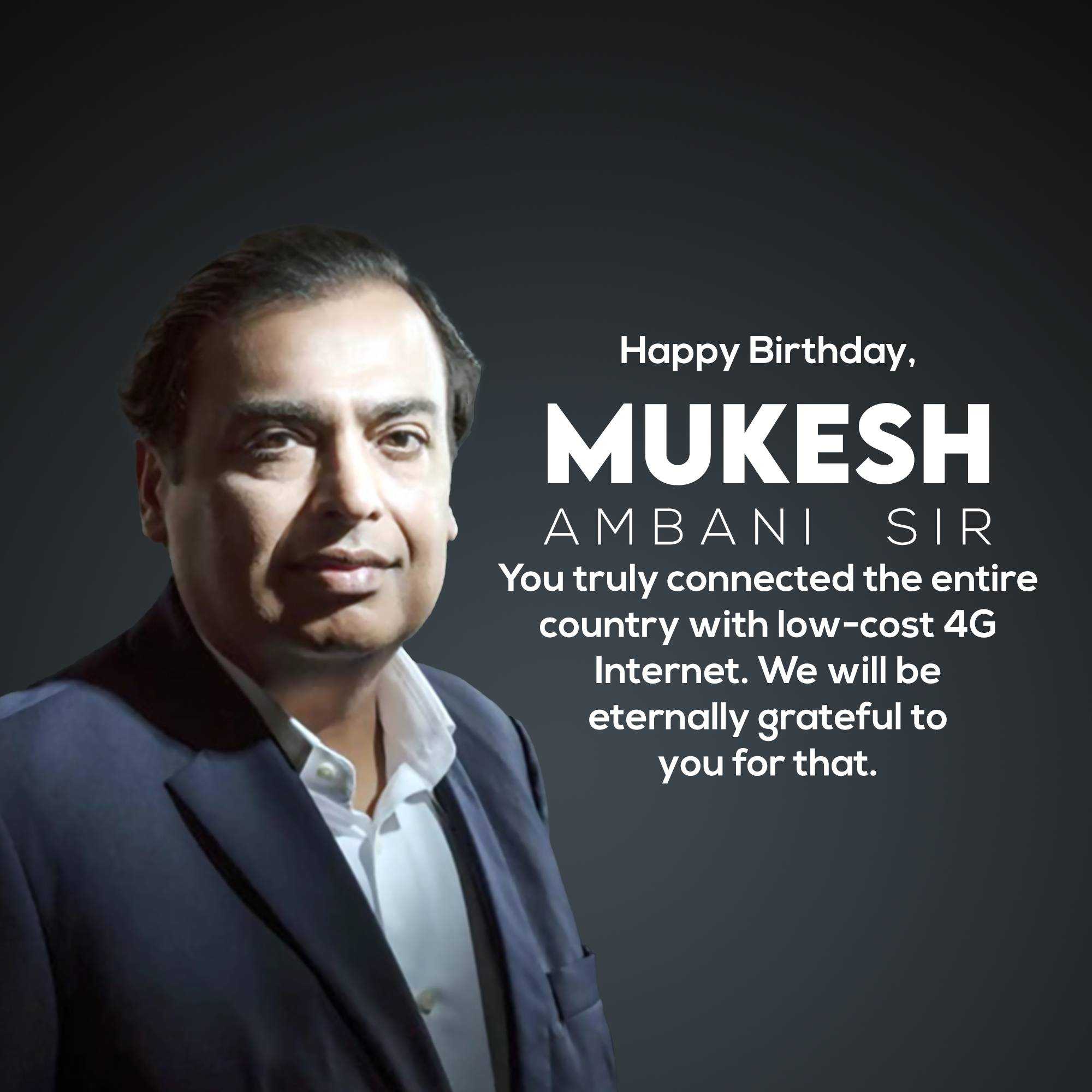 Mukesh Ambani Birthday