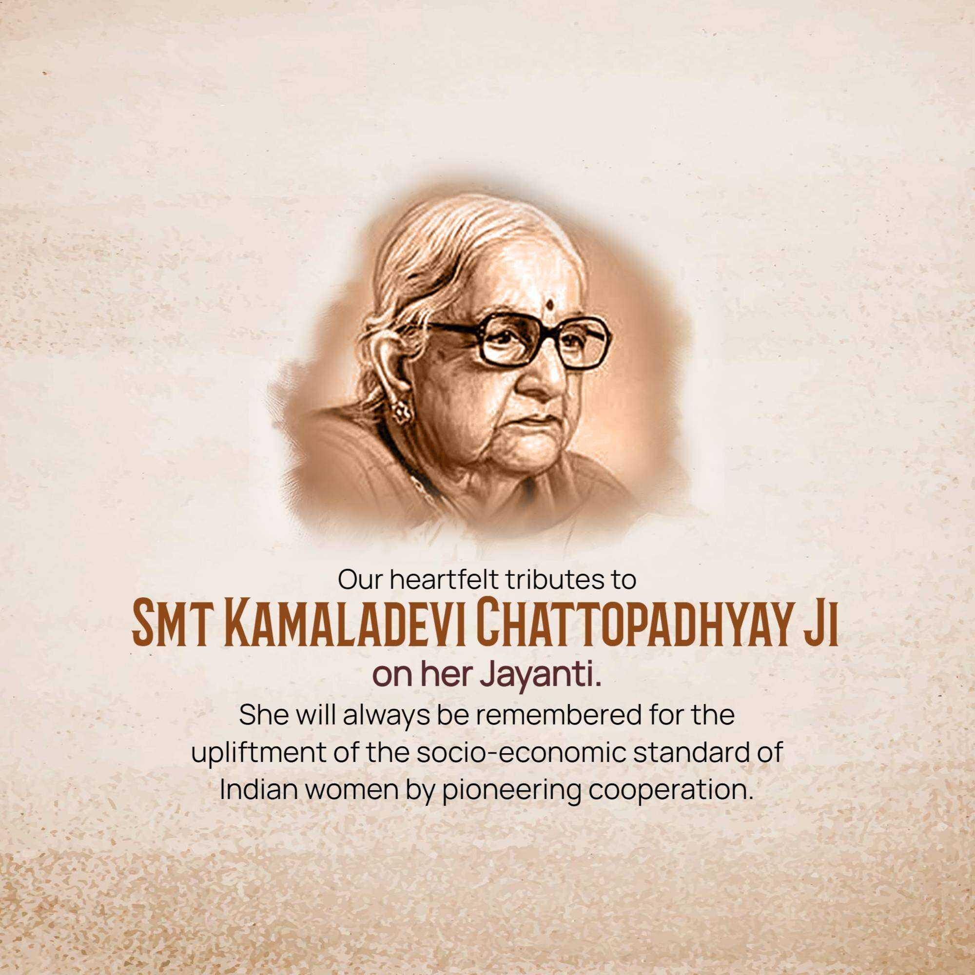 Kamaladevi Chattopaadhyaay Jayanti