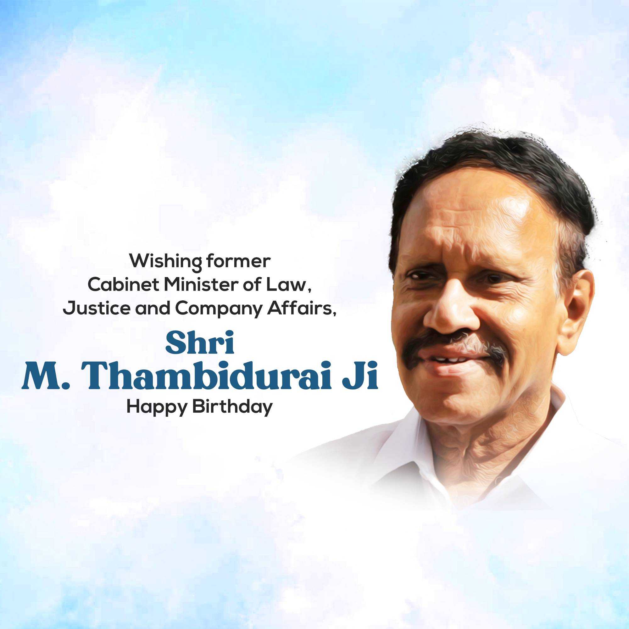 M. Thambi Durai Birthday