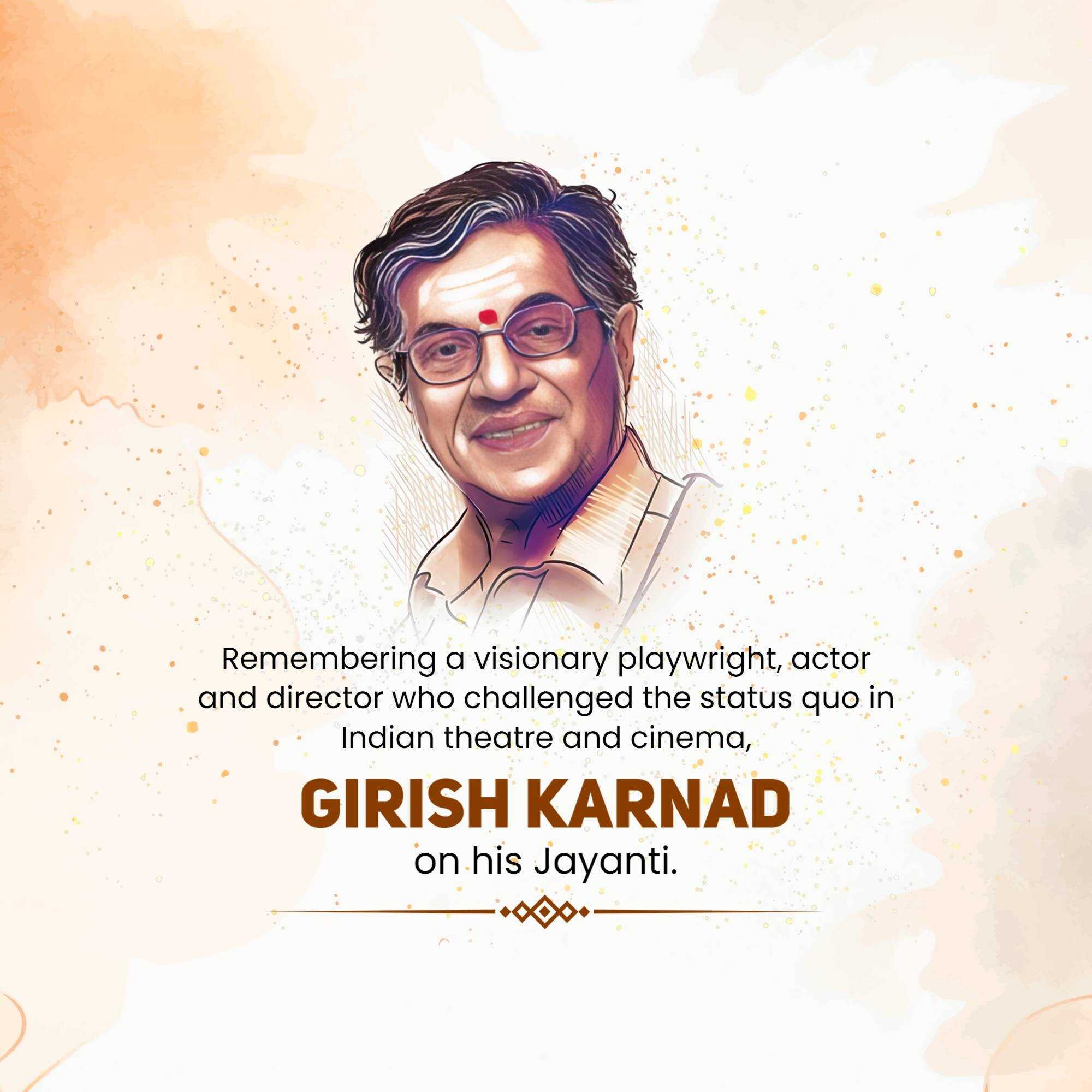 Girish Karnad Jayanti