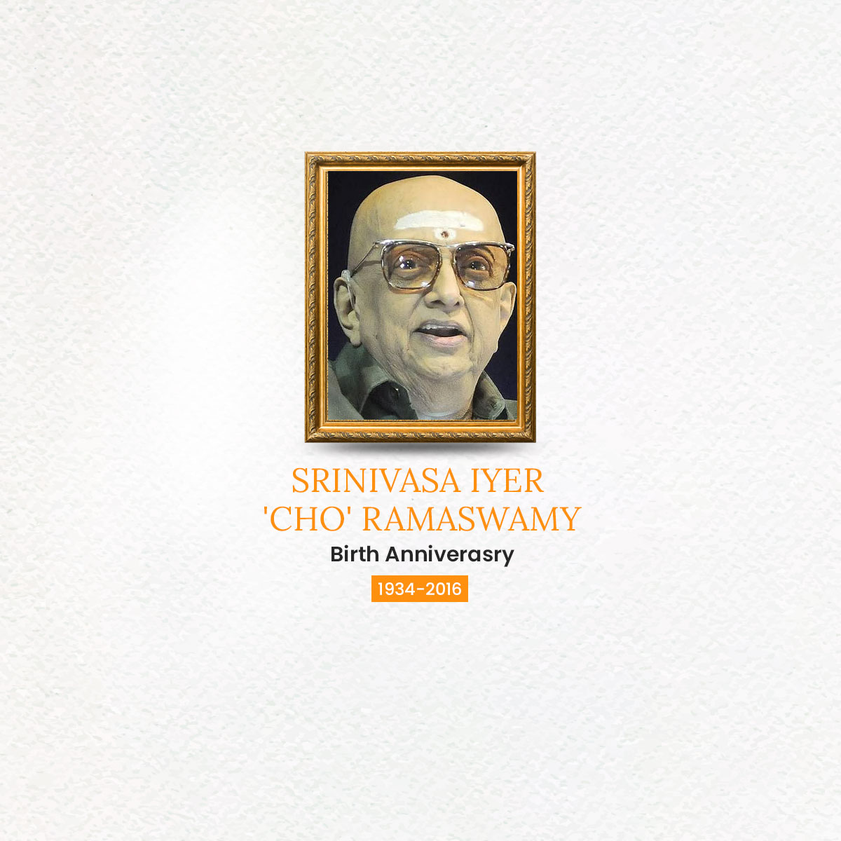 Cho Ramaswamy Birthday