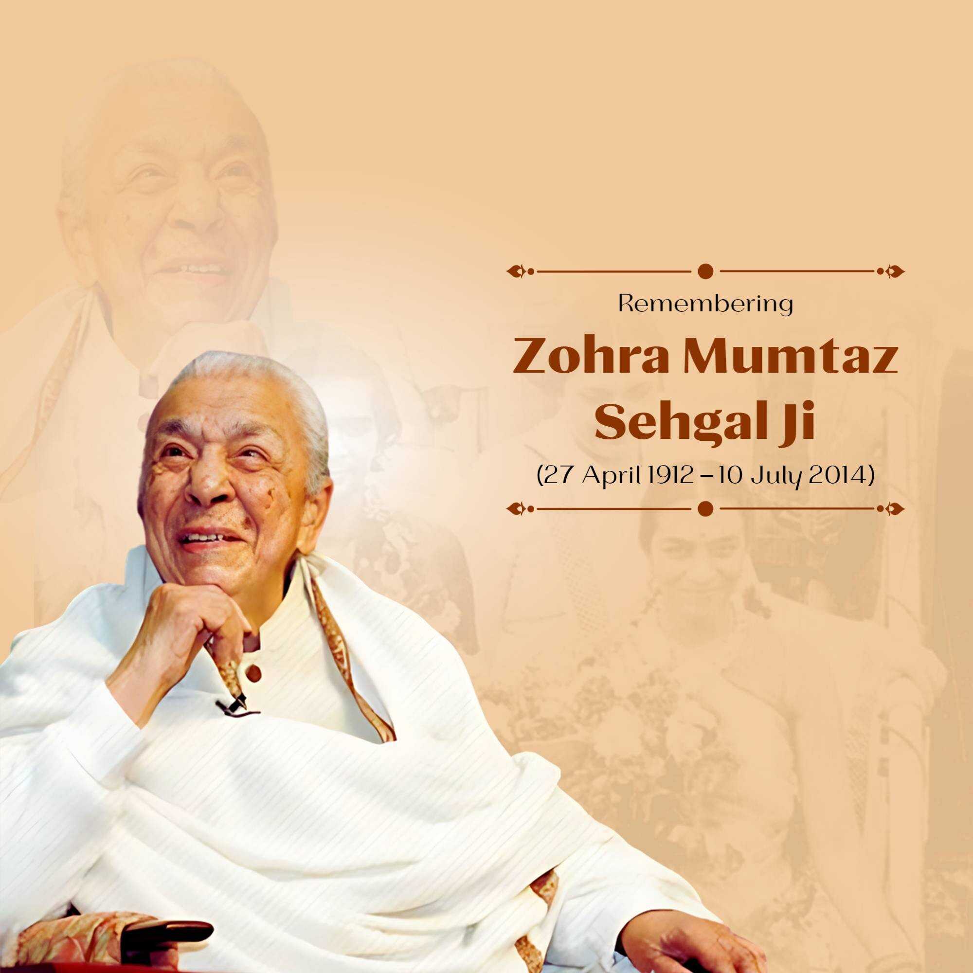Zohra Sehgal Punyatithi