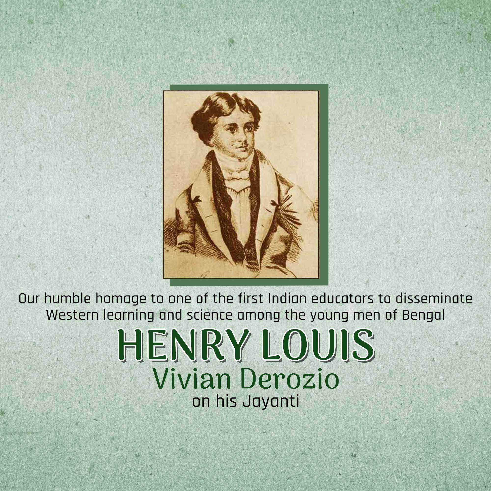 Henry Louis Vivian Derozio Jayanti