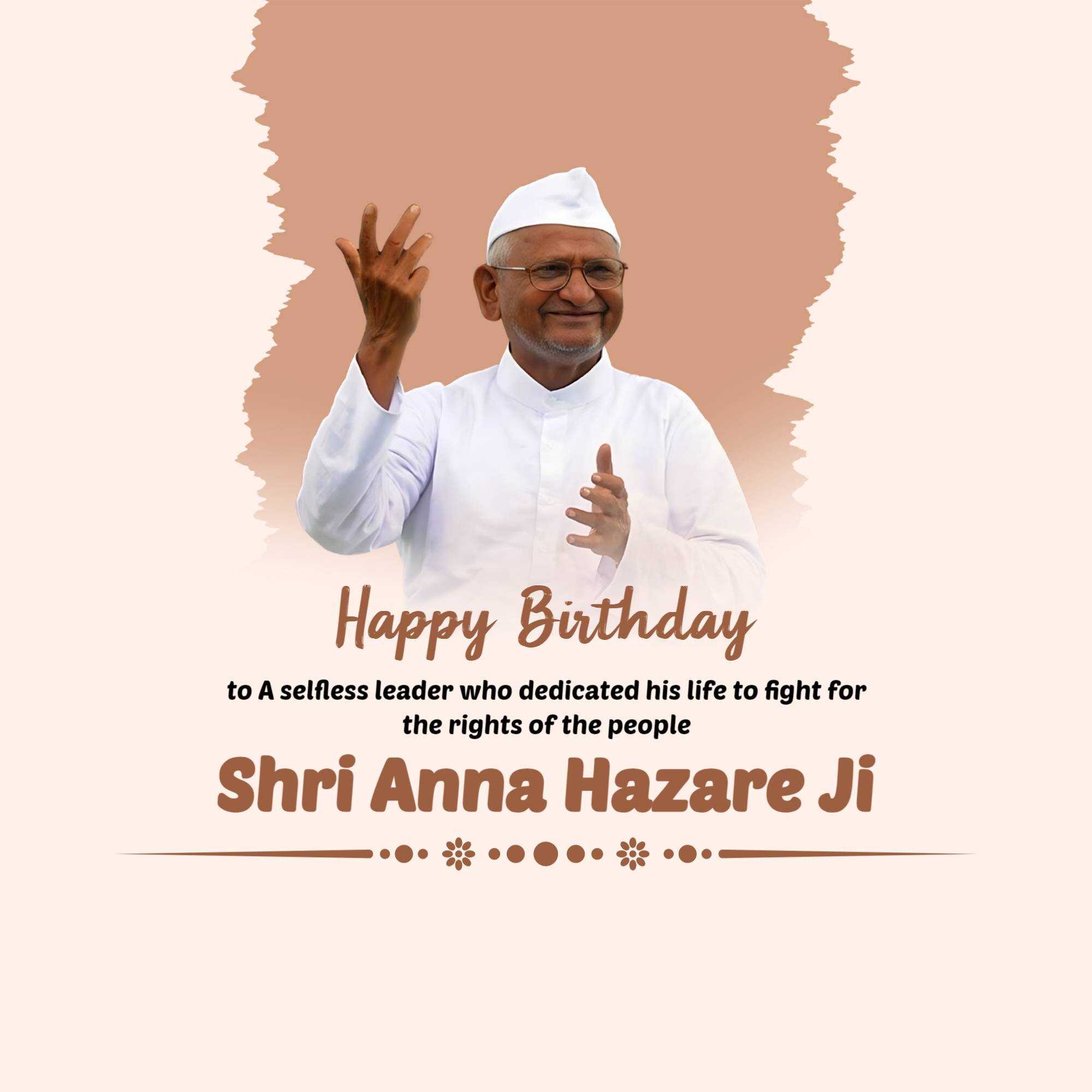 Anna Hazare Birthday