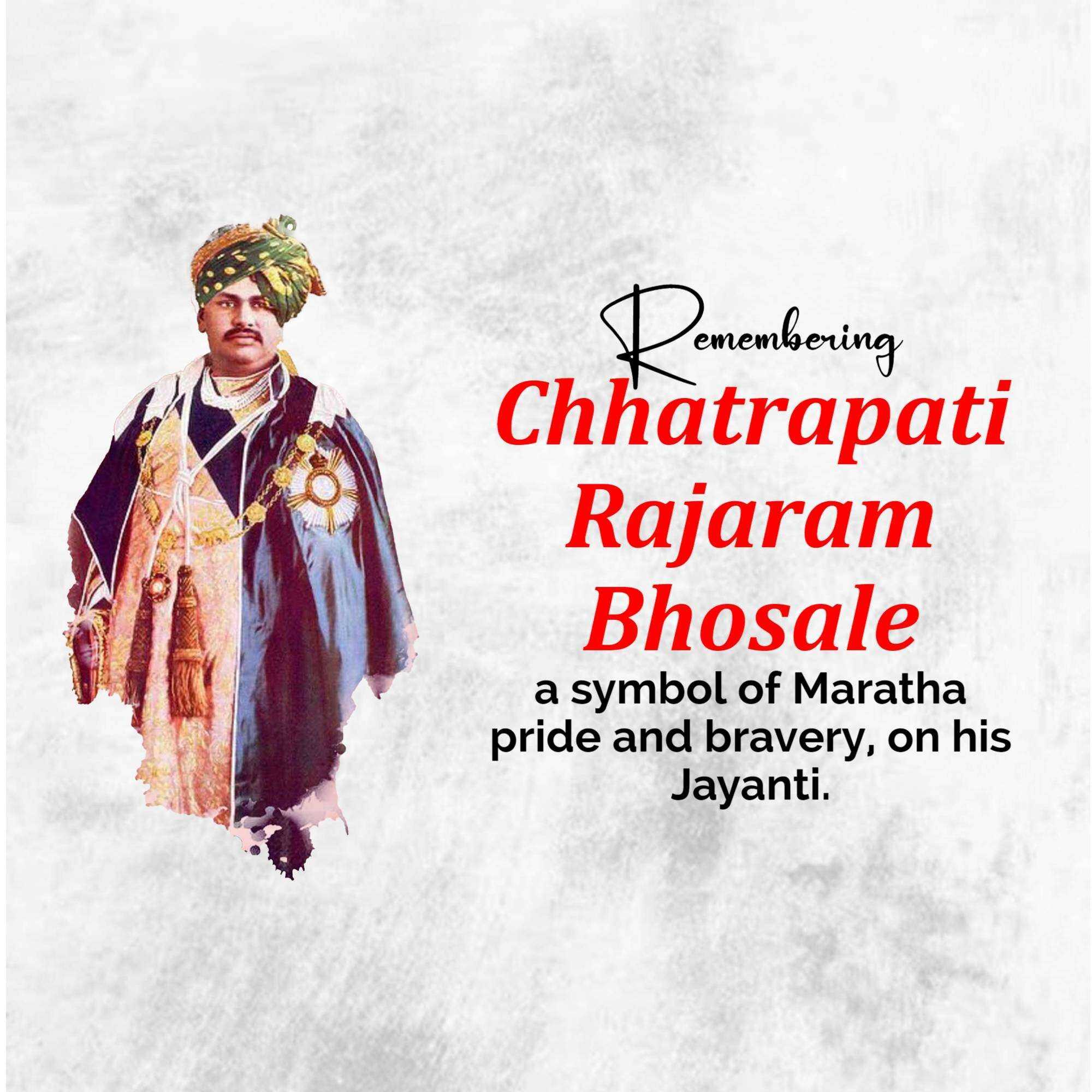 Rajaram Raje Bhosale Birth Anniversary