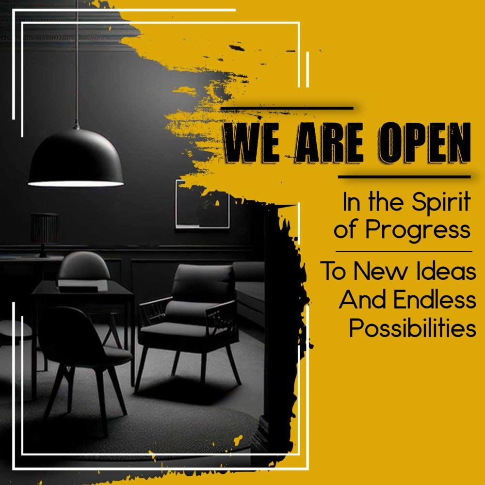 We are open