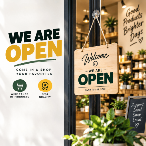 We are open