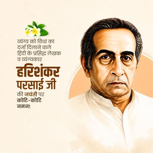 Harishankar Parsai Jayanti