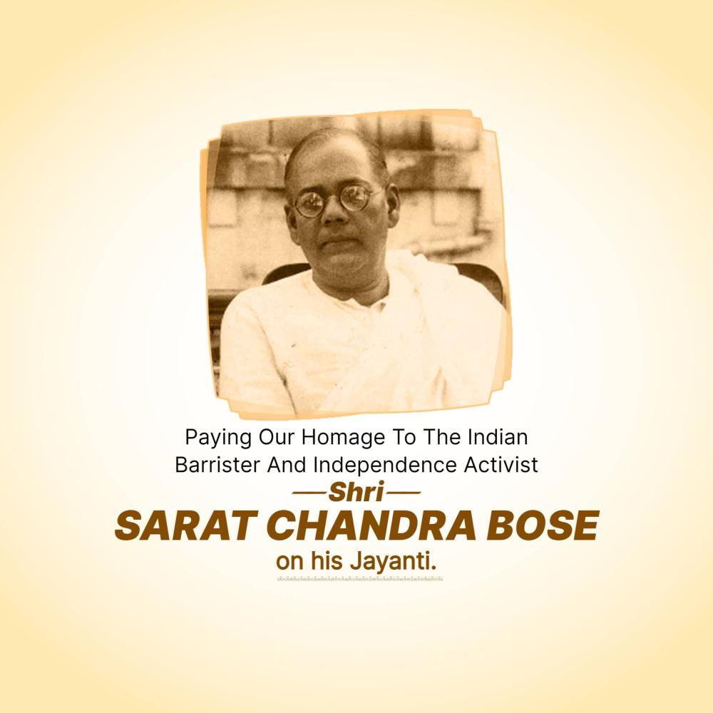 Sarat Chandra Bose Jayanti