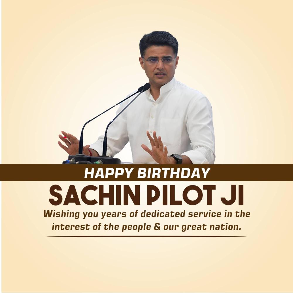 Sachin Pilot Birthday