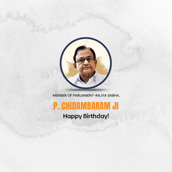 P. Chidambaram Birthday